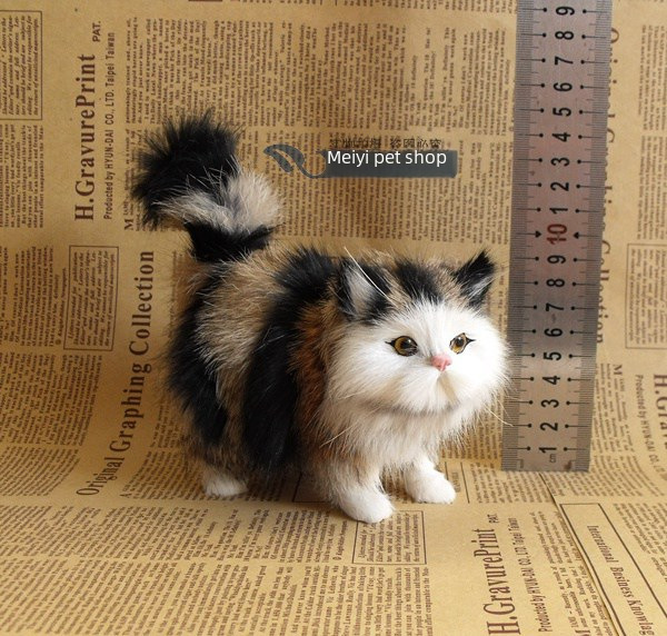 Simulation cat simulation cat set four cat sets five cat cross-border products simulation cat animal cat flower cat decoration gift