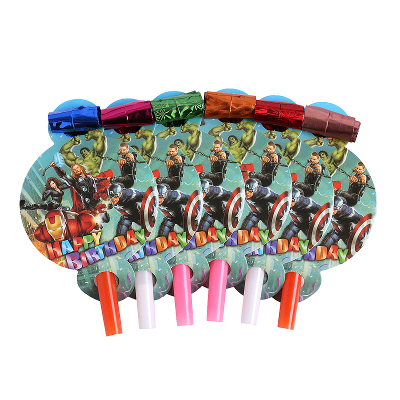 Cross-border in stock Children's Party Dragon Blowing Birthday Party Funny Blowing Roll Whistle Party Supplies Props Horn