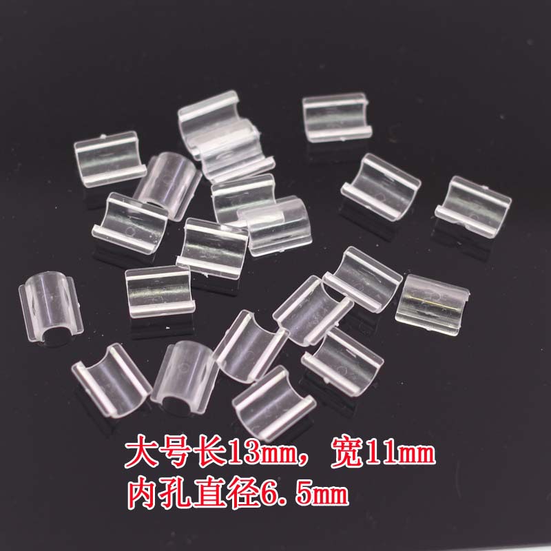 Hair rope buckle rubber band buckle handmade diy hair accessories headdress material black U-shaped hair ring buckle accessories plastic