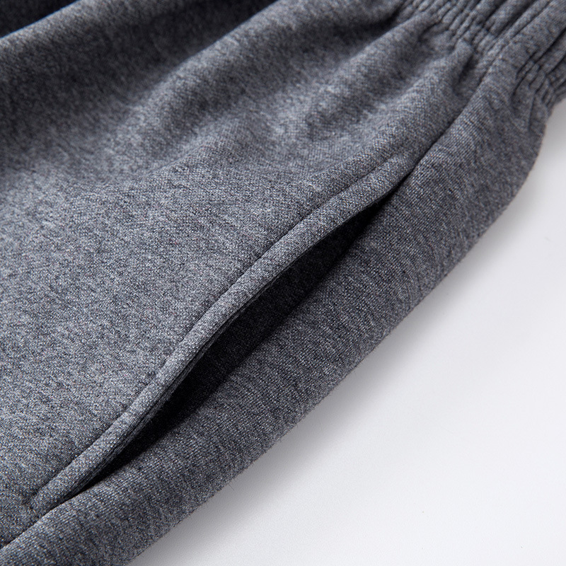 Sing Sen Tu Children's Dark Gray Sports Pants Boys and Girls Navy Blue English School Uniform Pants Fleece-Lined