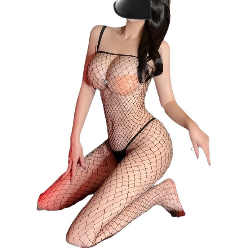 Sexy Lingerie, Sexy Stockings, Bodysuit, Fishnet Clothing, Tempting, Transparent, Provocative, Plus-Size Sex Suit, See-Through, Passionate and Sexy