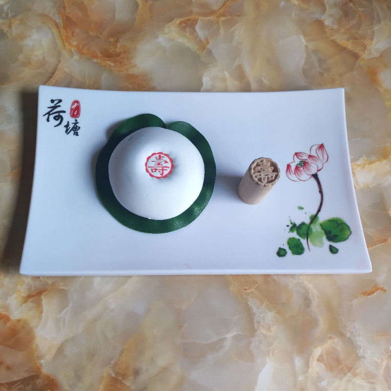 Wooden Stamp Su-style Moon Cake Bean Sauce Snack Steamed Buns Steamed Bun White Pasta Baking Pasta Wooden 2.5cm