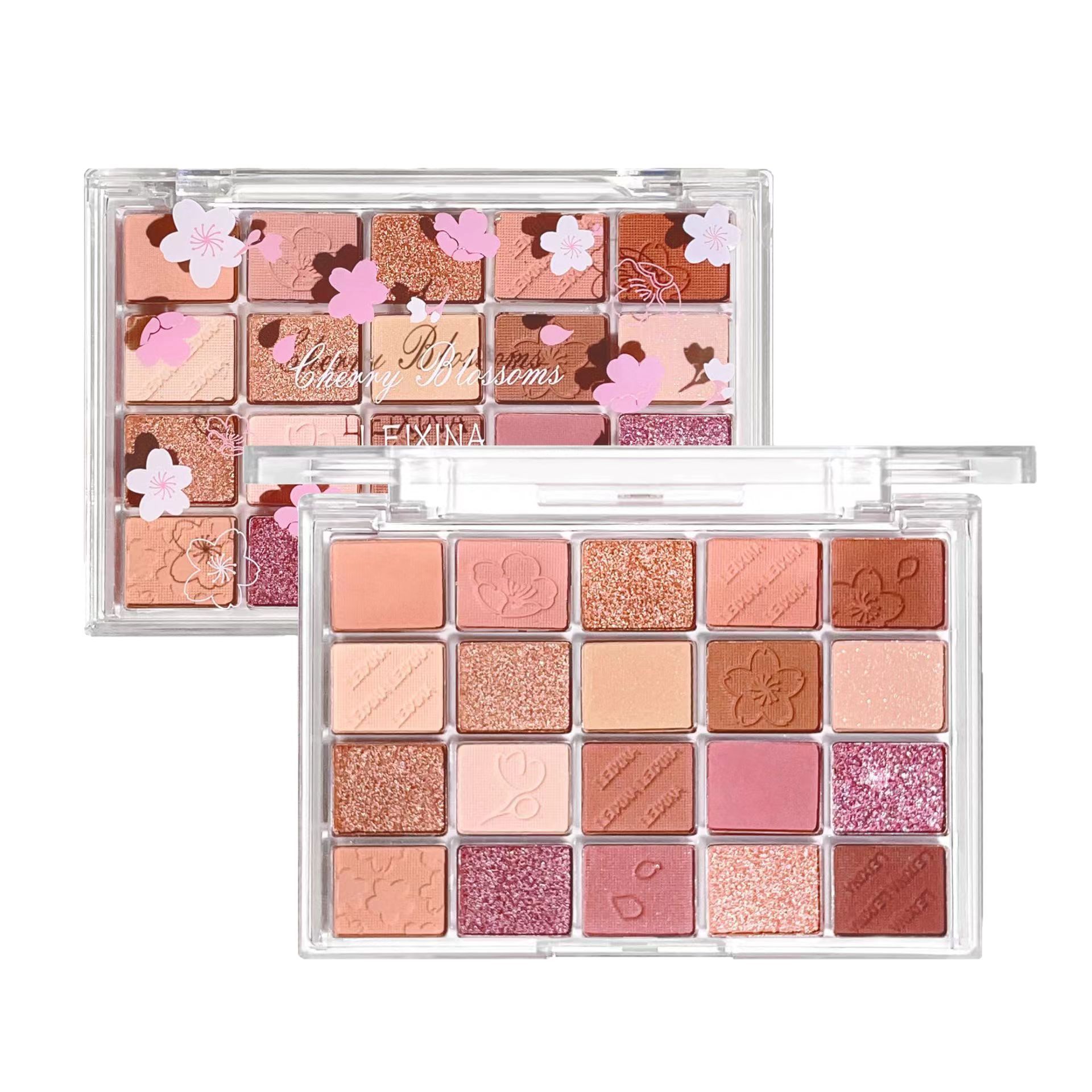 20 color eye shadow plate matte pearlescent sequins blush powder earth color eye shadow plate makeup natural fly powder women's affordable