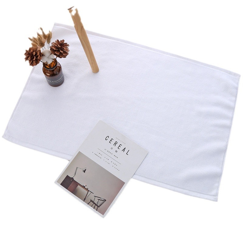 Hotel floor towel thickened cotton bathroom non-slip floor mat bathroom absorbent 50*80 large towel floor mat pillow headscarf