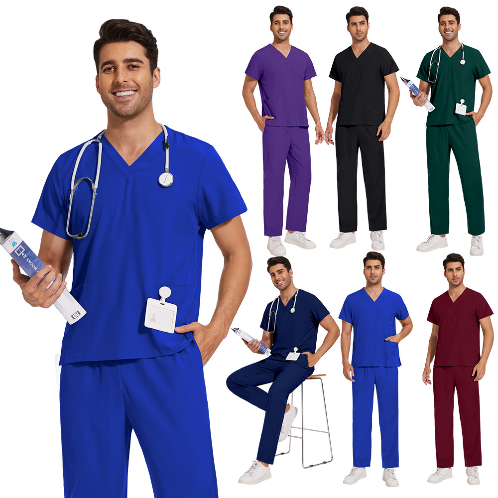 Халат Niaahinn Basic Casual большого размера для салона красоты, стоматологической клиники, больницы, работы врача или медсестры