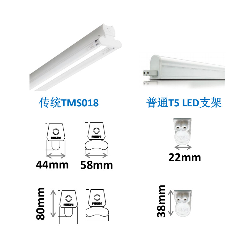 Minghui LED bracket BN006C supermarket Super bracket lamp bracket lamp belt