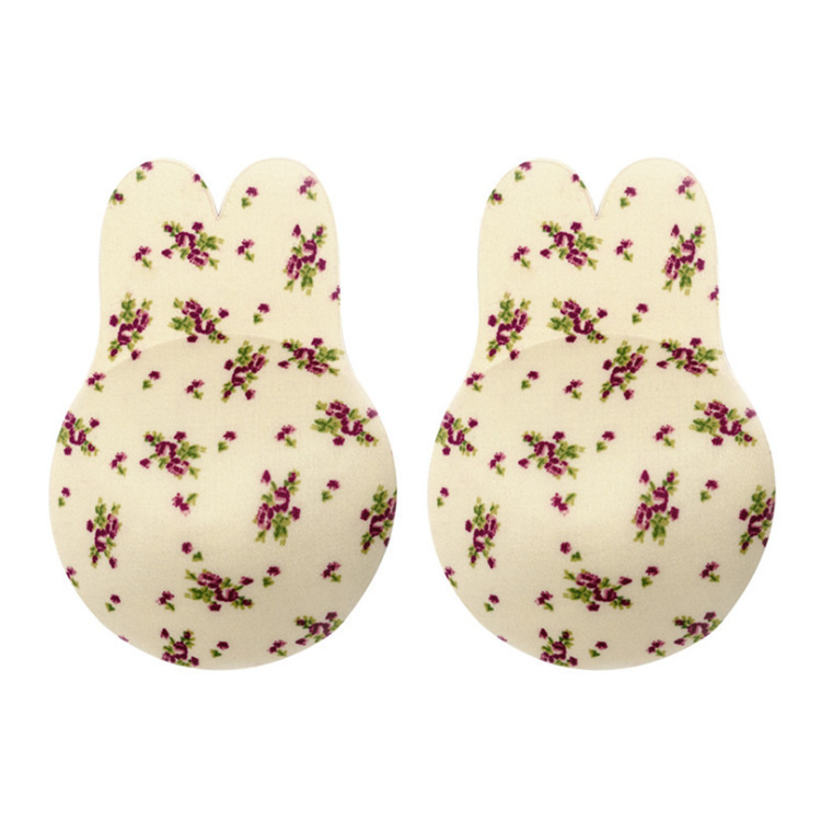 Cross-Border Manufacturer Cute Rabbit Ear Breast Lift Nipple Covers Anti-Expansion Lift Rabbit Breast Lift Nipple Covers Strapless Nipple Covers