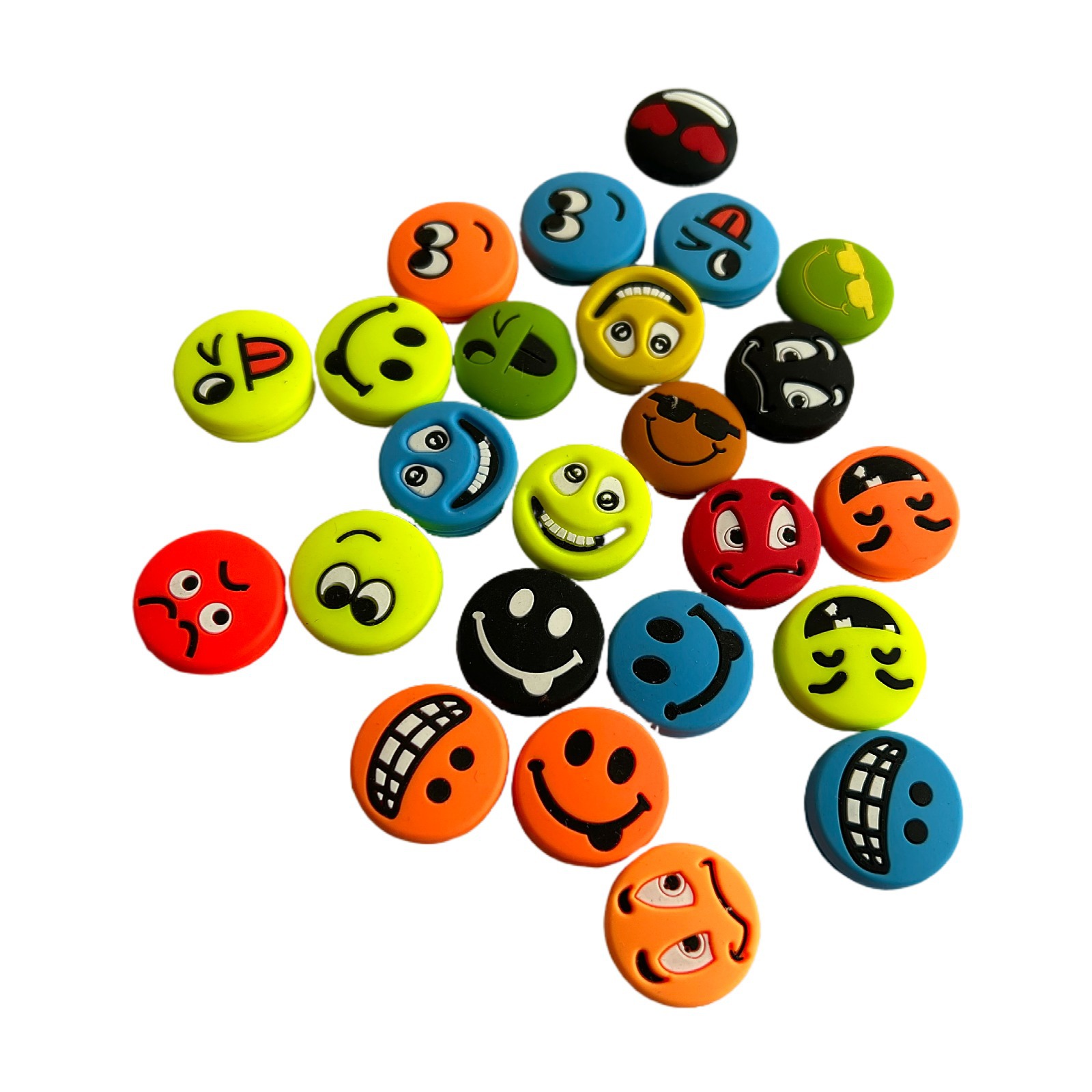 2023 new facial expression Emperor shock absorber silicone tennis racket shock absorber buffer tennis elbow grimace