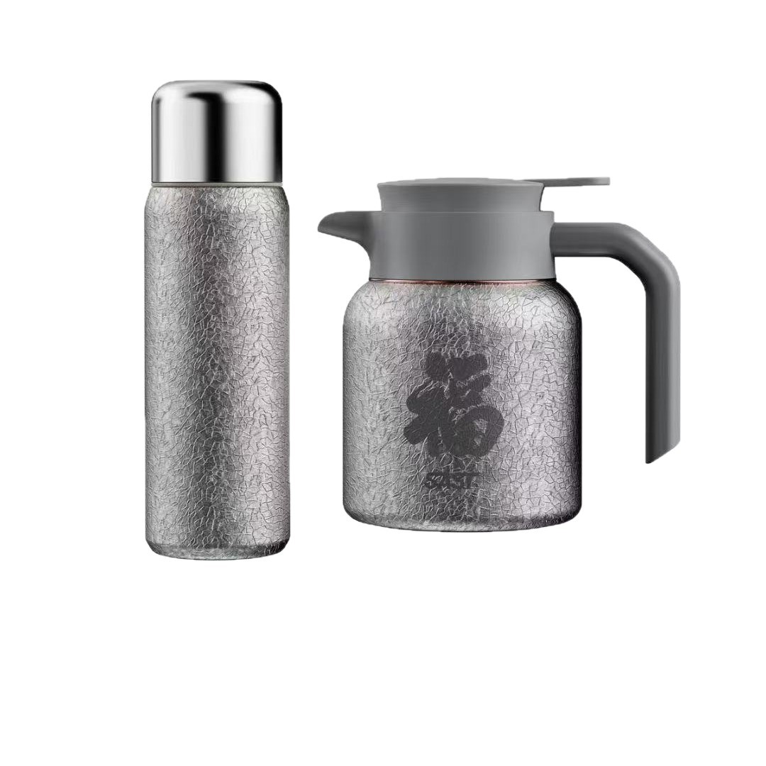 Sast Xianke Titanium Cup and Pot Set Large Capacity Insulated Pot Tea Pot Insulated Cup Set Business Gift Wholesale
