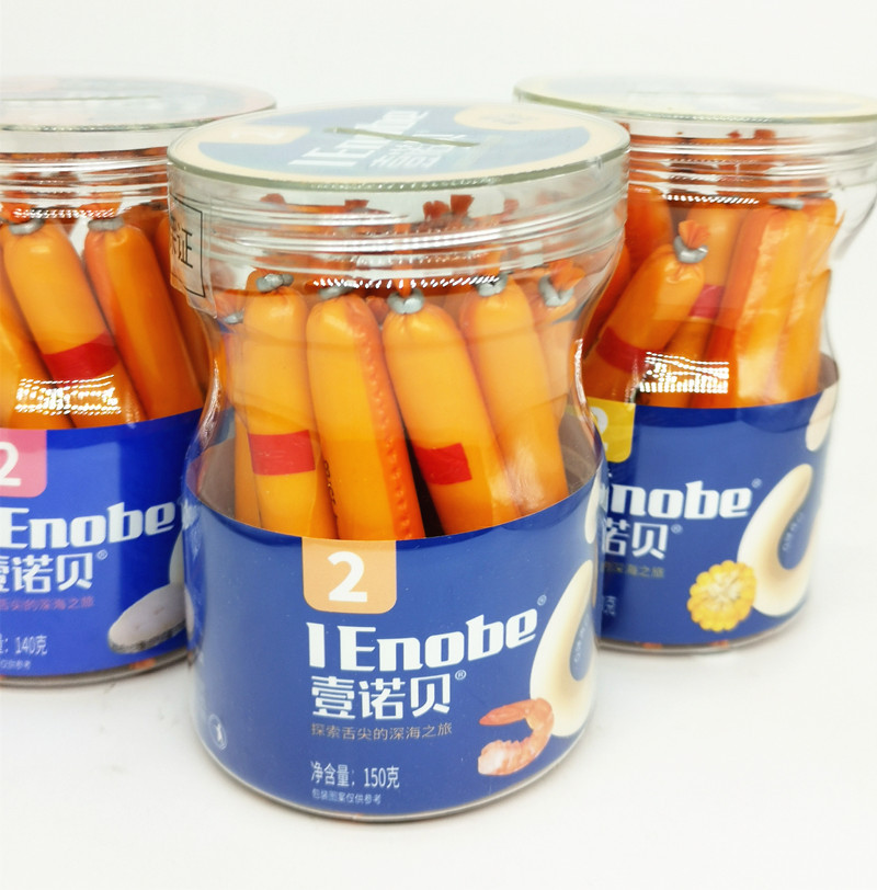 Колбаска из трески Yannuo, кукурузный вкус, содержание рыбы 60%, детская колбаска, 150г