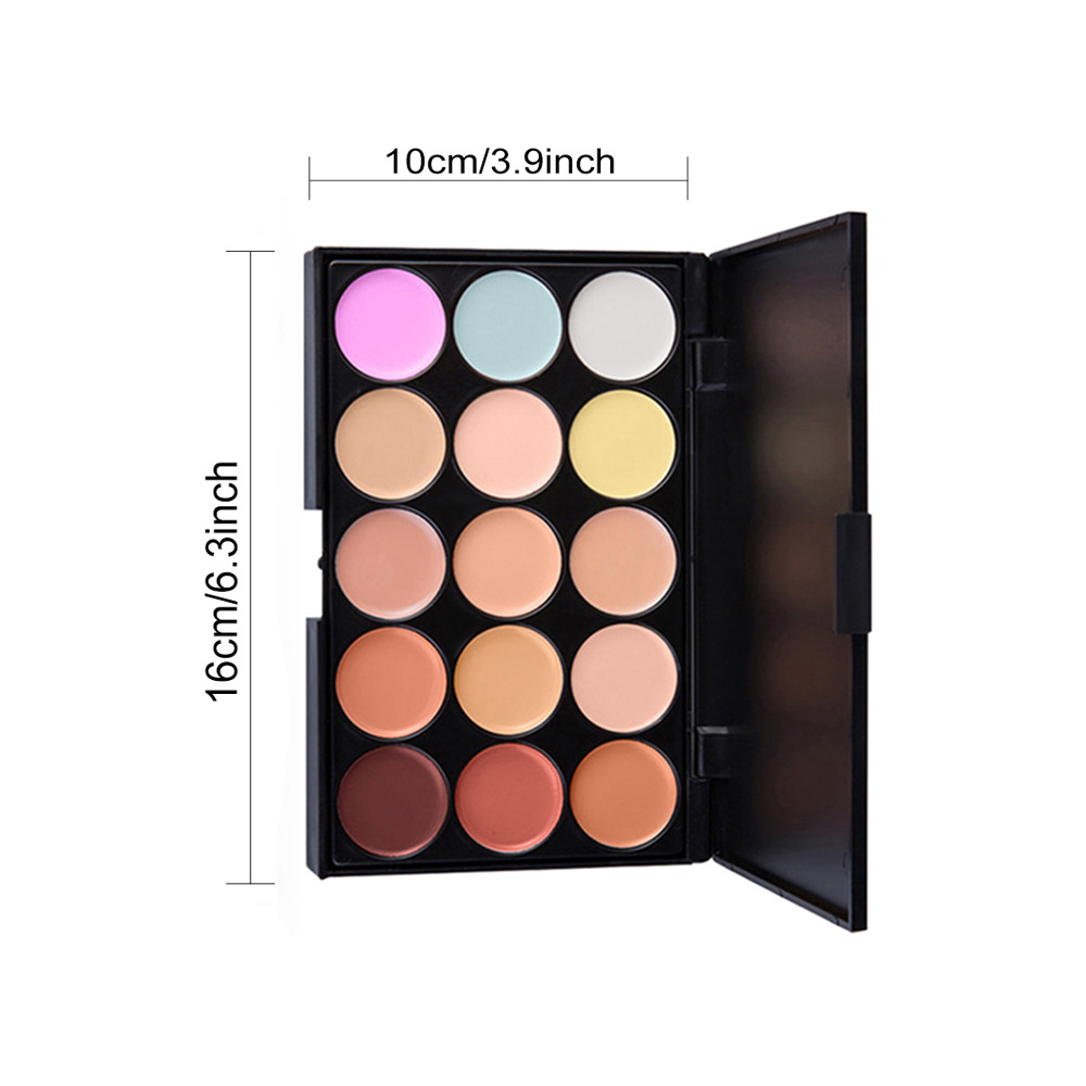 Popfeel15 Concealer Cream Spot Cover Acne Marks Wet Foundation Cream Waterproof Cover Dark Circles Concealer Foundation Cream