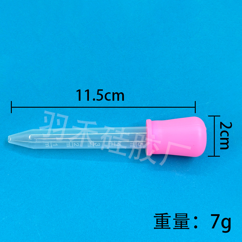 Strong suction children's feeding dropper food grade silicone cross-border hot sale 5ml scale multi-functional silicone dropper