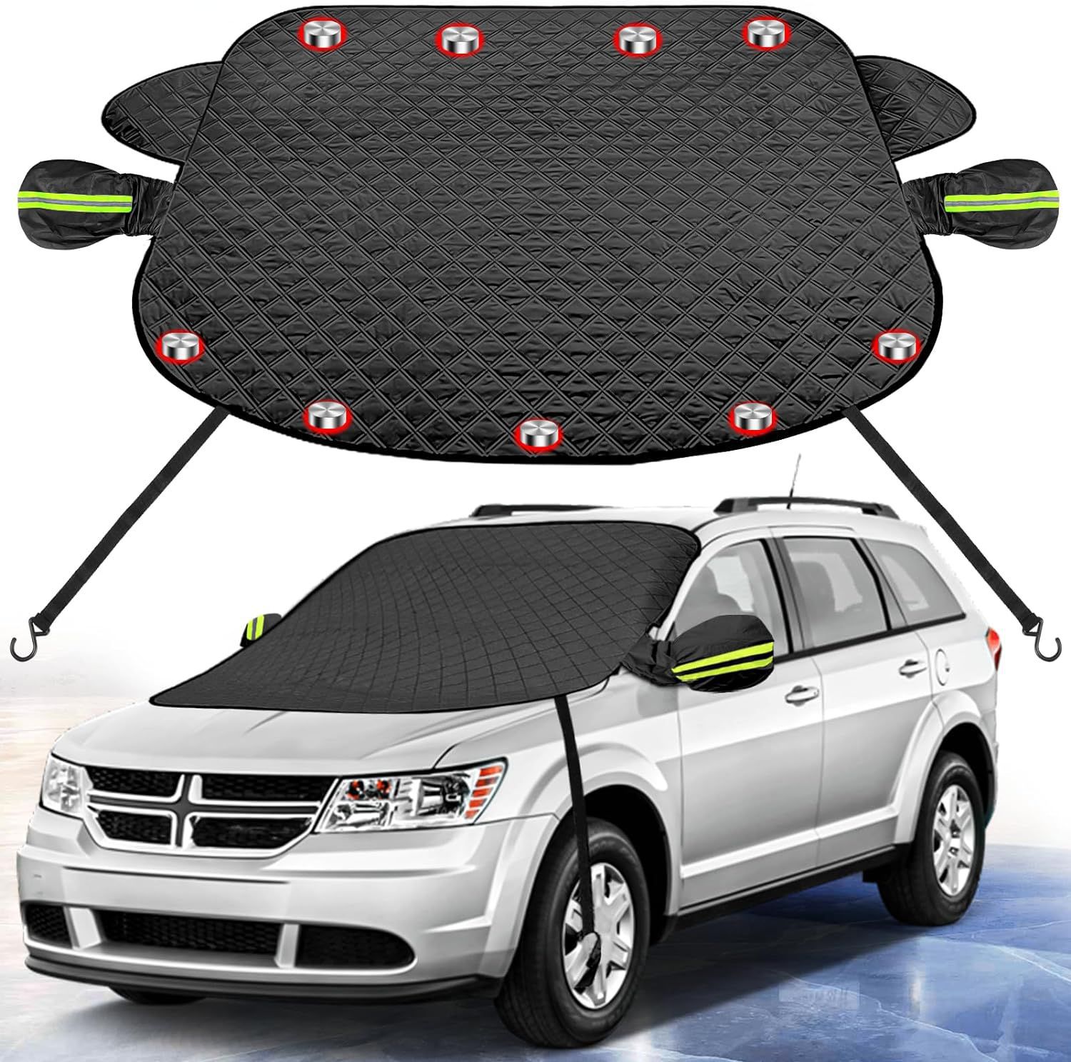 Car Snow Shield Car Sun Visor Car Sun Shield Thickeneded Anti-Frost Anti-Freeze Anti-Snow Cover Car Sunshade Car Clothing