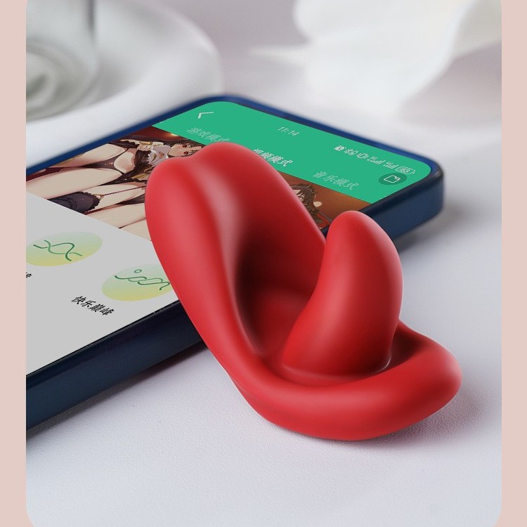 Tongue Licking Wearable Dual Motor Strong Vibration Outdoor Wearable Sex Vibrator Flirting Masturbation Device Multi-Frequency Vibration Adult Products