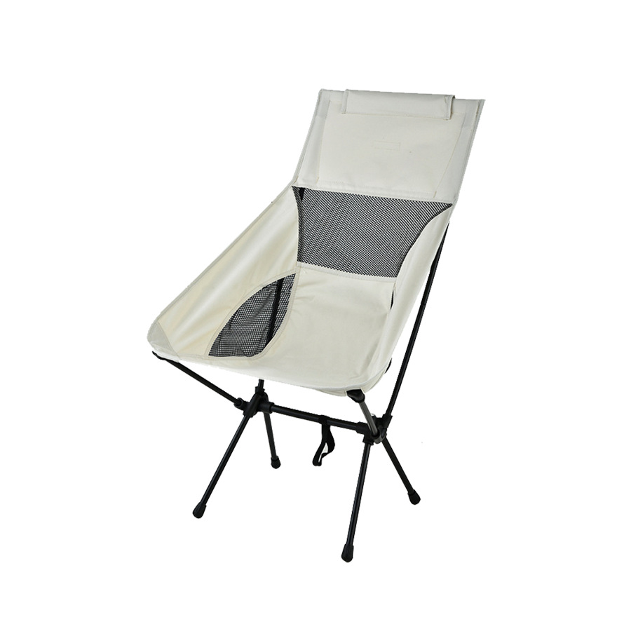 Outdoor Breathable Moon Chair Light Portable Space Chair Folding Chair with Backrest Fishing Beach Chair Camping Chair High Back