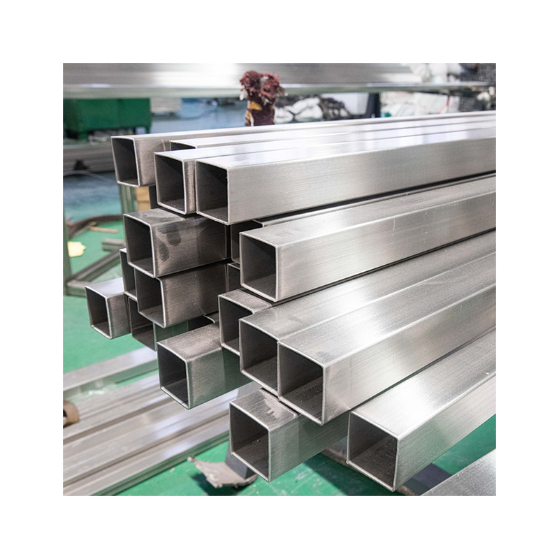 Stainless steel square tube decorative tube 201/304/316L manufacturers spot supply brushed rectangular tube