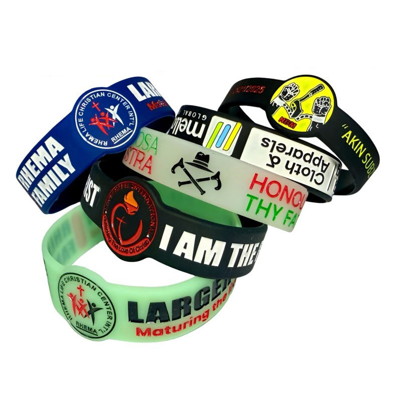 Manufacturer Customizes Irregular Shaped Widened Watch Straps with African Campaign Engraved Printing of Figures for Elections Silicone Bracelets