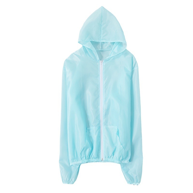 Factory Direct Sales Pure Color Sun Protection Clothing for Women, Ultra-thin Breathable Outdoor Cycling Sun Protection Clothing, Anti-uv Ice Silk Jacket