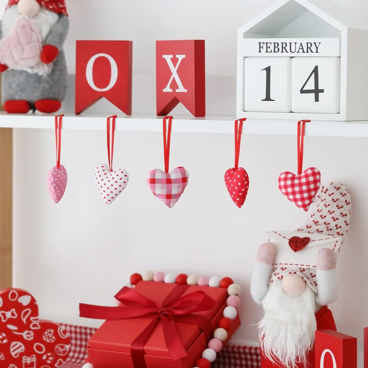 Cross-Border Valentine's Day Felt Fabric Romantic Atmosphere Decorative Pendant Pendant Can Be DIY to Make a Sample Pendant