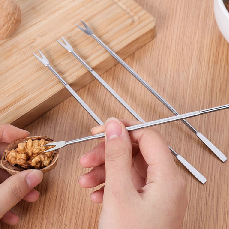 Crab eating tools multi-purpose needle seafood needle picking needle cleaning needle fruit fork household stainless steel walnut needle crab needle