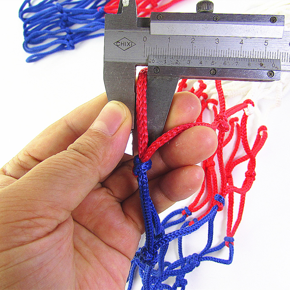 Basketball Net Children's bold ball frame net factory wholesale basket three-color two-color polypropylene mini 8 spike net