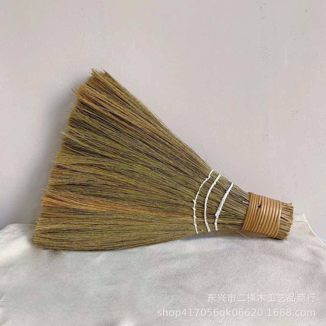 Folk handmade miscanthus weaving detachable broom farmhouse pastoral broom home broom