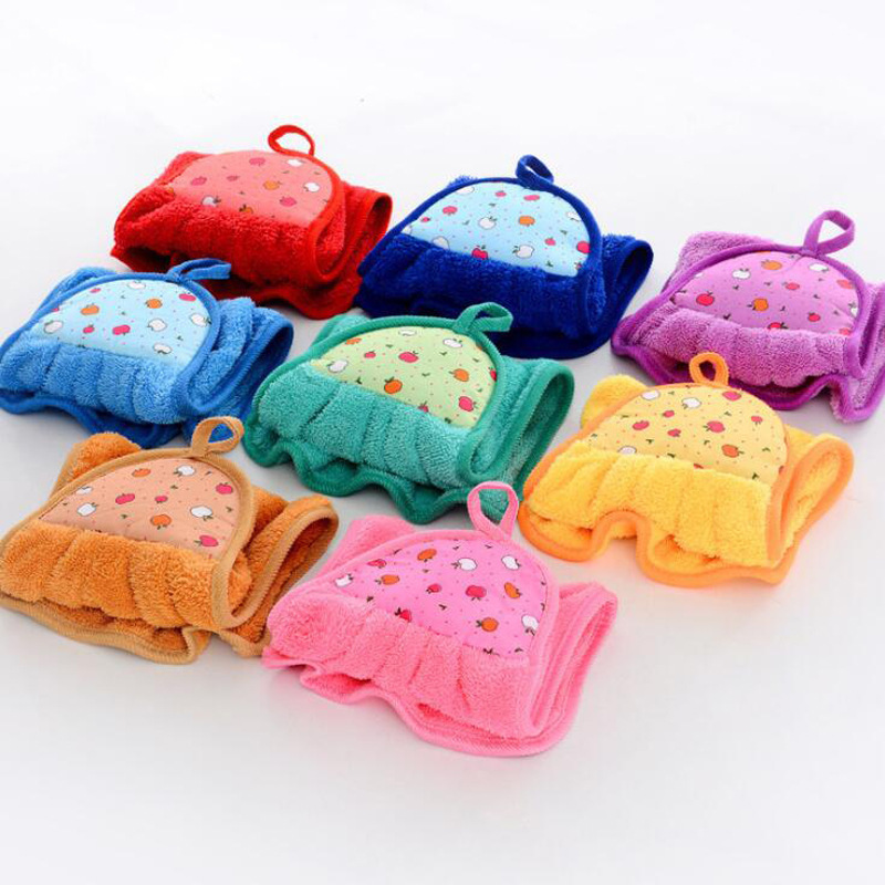 Kitchen Hanging Hand Towel, Super Absorbent Coral Fleece, Bathroom Oversized Thickened Hand Towel, Cleaning Cloth, Dishwashing Cloth