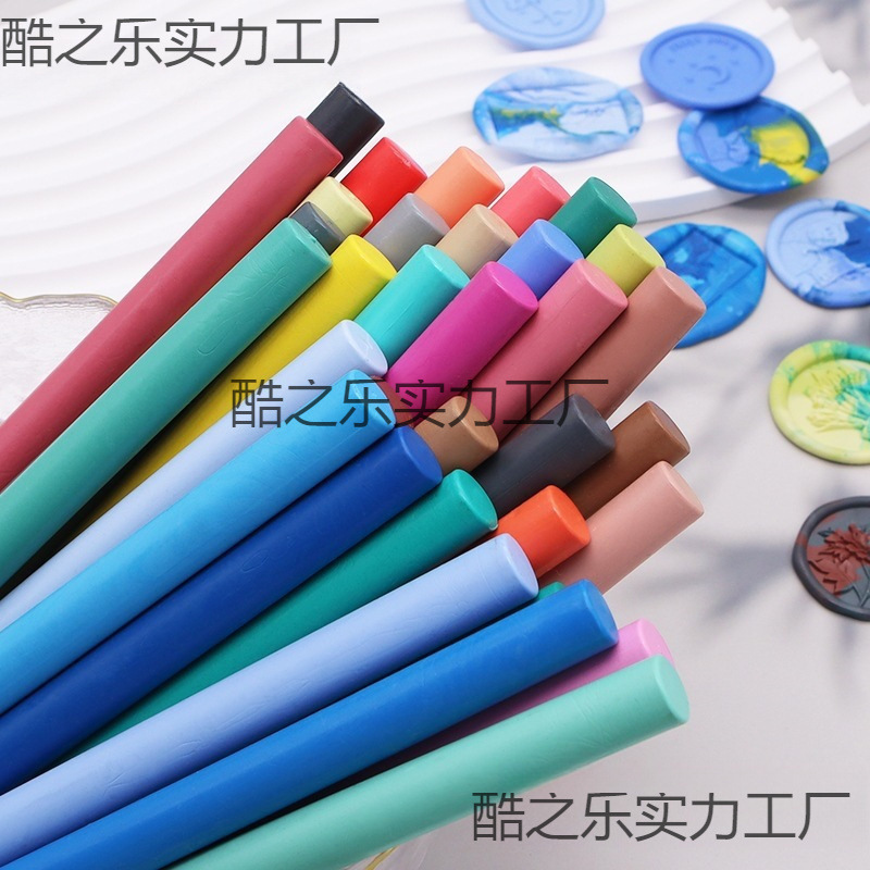 Round Fire Paint Wax Sticks Can Be Used with Fire Paint Guns to Seal Wax Envelopes and Seals. 90 Colors Are Available
