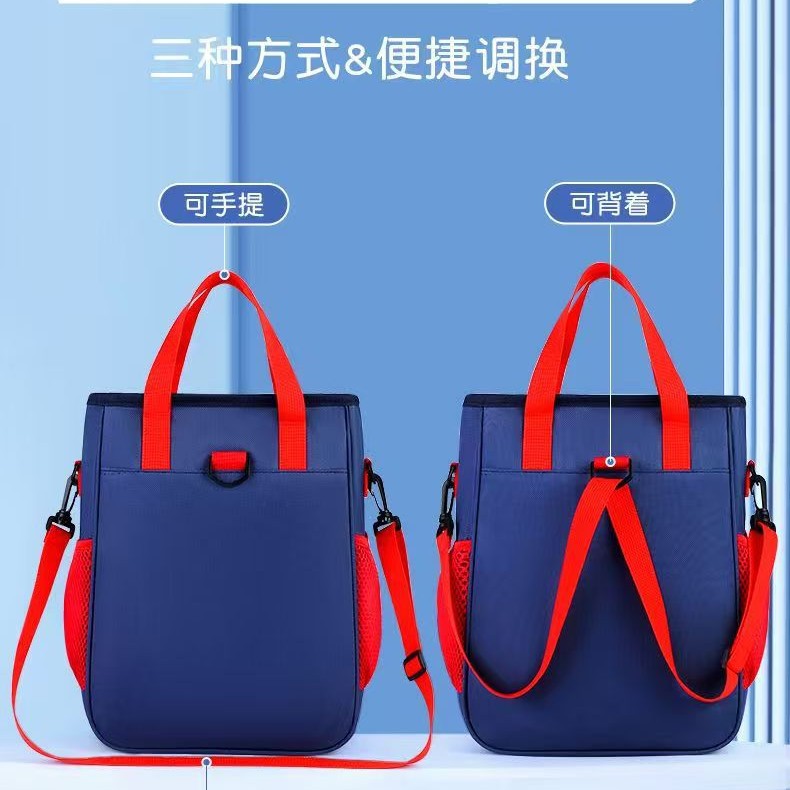 New remedial bag for primary school students to prevent water splashing light tutoring class training institutions wholesale slant back portable shoulders
