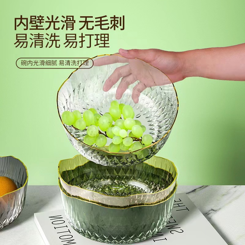 Пластиковая фруктовая чаша из PET, чаша Сала с рисунком молотка, прозрачная фруктовая тарелка для домашнего и коммерческого использования, для свадебных праздников