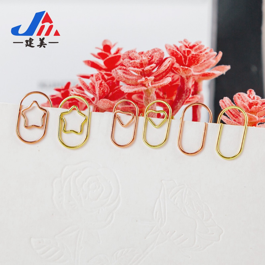 Mini Love Star Fat Man Shaped Pclip Cartoon Creative Metal Pin Office Stationery Storage Holder