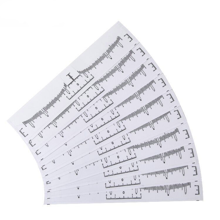 Disposable tattoo auxiliary design eyebrow ruler eyebrow design ruler transparent paste tattoo eyebrow ruler wholesale