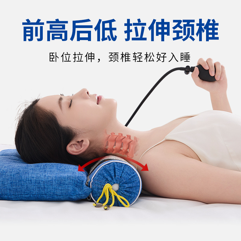 Cervical Pillow Special Sleeping Neck Pillow Mugwort Helps Sleep Cylindrical Cassia Seed Hard Buckwheat Skin Strong Spine Pillow