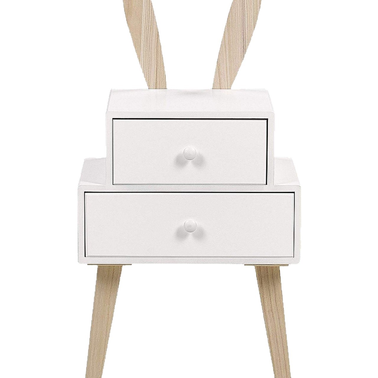 Phoenix Cute Children's Bedside Table Rabbit Shape Suitable for Children's Bedside Table Storage Storage Toys Etc