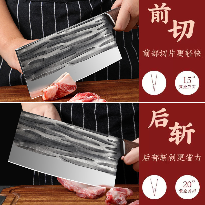 Special Knife for Chopping Bones, Butcher's Professional Commercial Heavy-Duty Bone Chopping Knife, Household Kitchen Knife, Cattle Large Bone Knife, Bone Chopping Knife