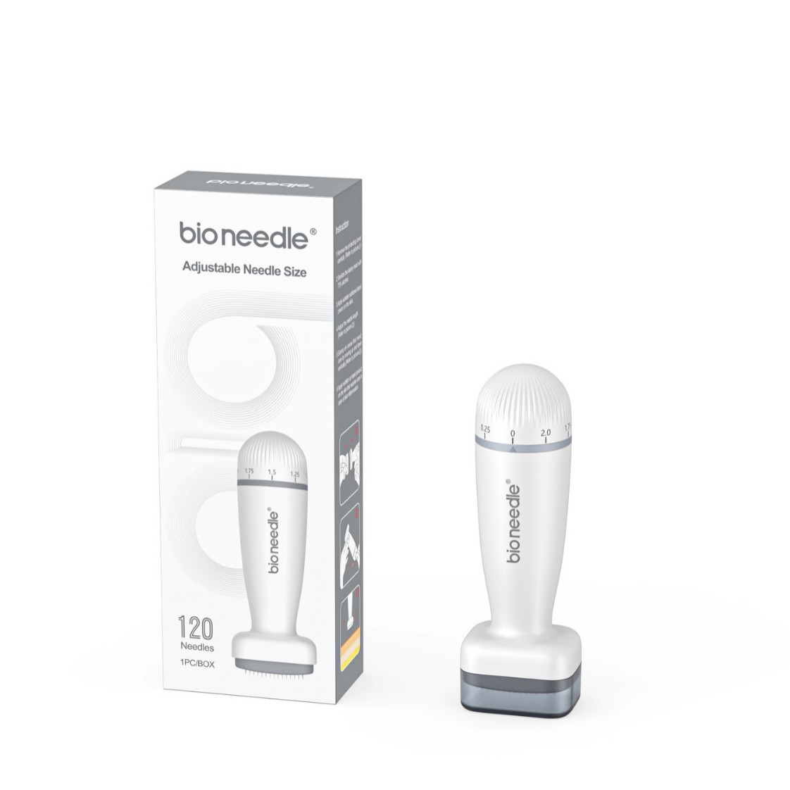 Factory Wholesale Bio Needle 120A Stamp Seal Microneedle Adjustable Needle Length Essence Introduction Direct Plug-In