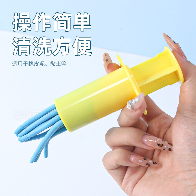 Cross-border source color mud mold tools hand pile roller rolling dough plasticine dough ultra-light clay toy sand