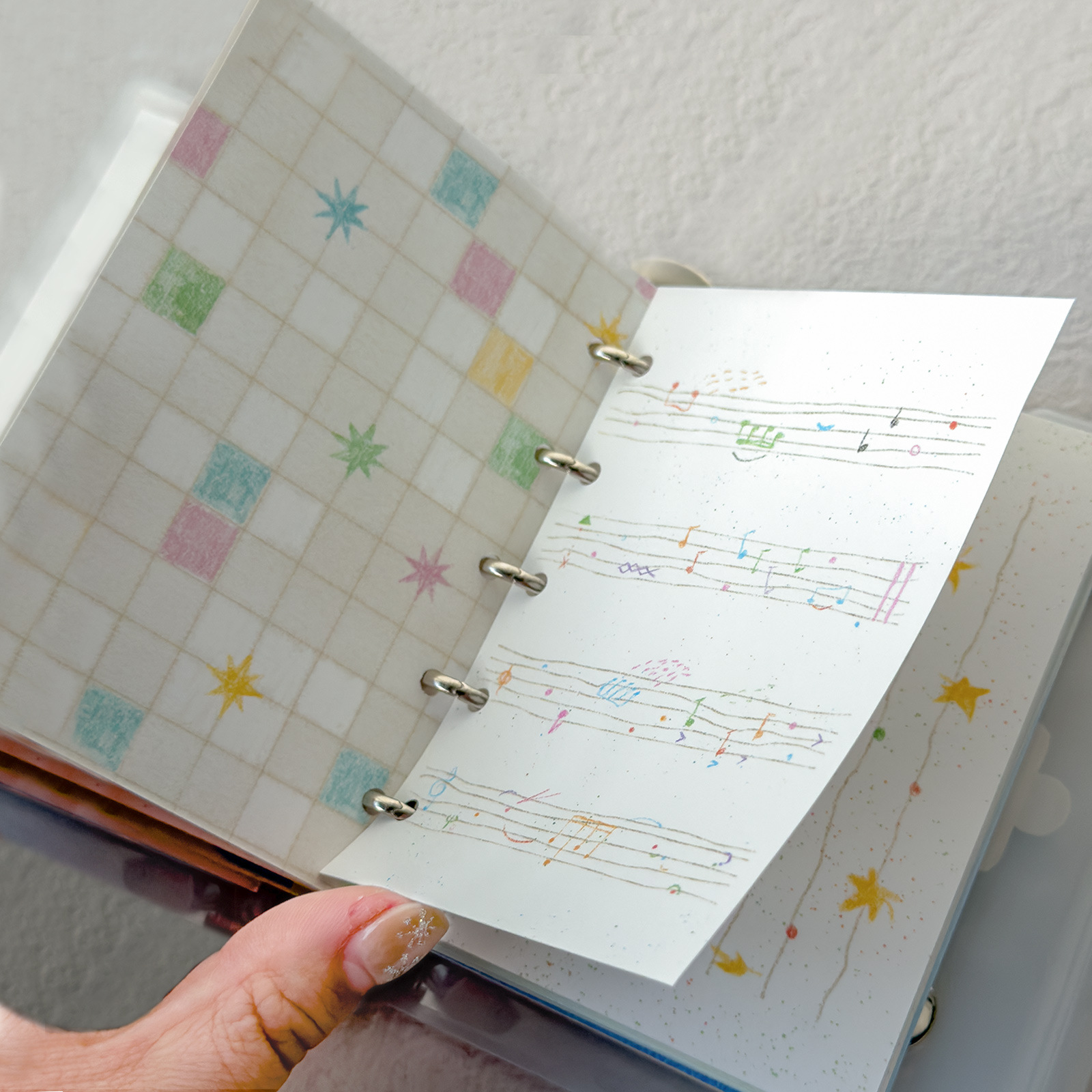 Jilu Agugu Sea Salt Series-M5 Sticky Notes Inner Pages Salt Series Notebook Replacement Inner Pages Message Note Paper