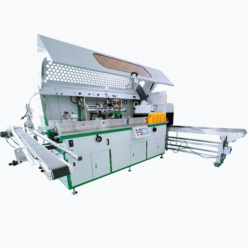 Mechanical Large Barrel Screen Printing Machine, Easy to Adjust and Stable Shower Gel 2L Screen Printing Machine, Fully Automatic Screen Printing Machine