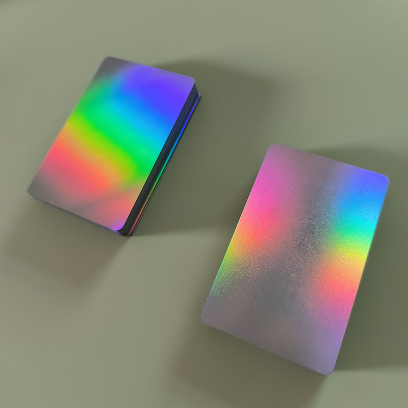 Pvc Card Customization Id Chip Embossed Card Card Base Uv Inkjet Printing Material Laser Gold and Silver Brushed Gold Brushed Silver