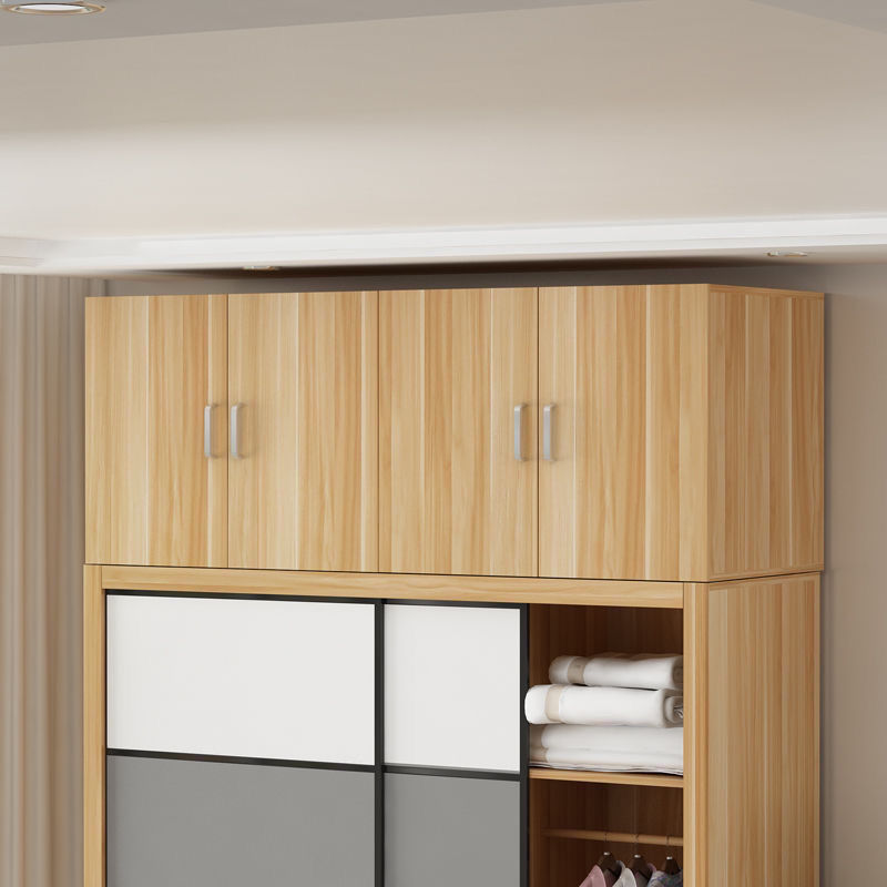 Wardrobe Top Cabinet Wall-Mounted Hanging Cabinet Kitchen Wall Storage Cabinet Living Room Bedroom Top Box Cabinet Free Shipping Others