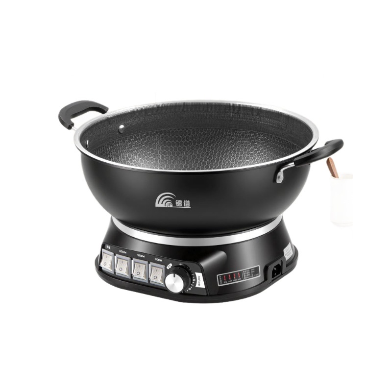 Honeycomb Electric Wok Household Non-Stick Pan Easy to Clean Multi-Functional Steaming and Cooking All-In-One Electric Hot Pot Electric Hot Pot