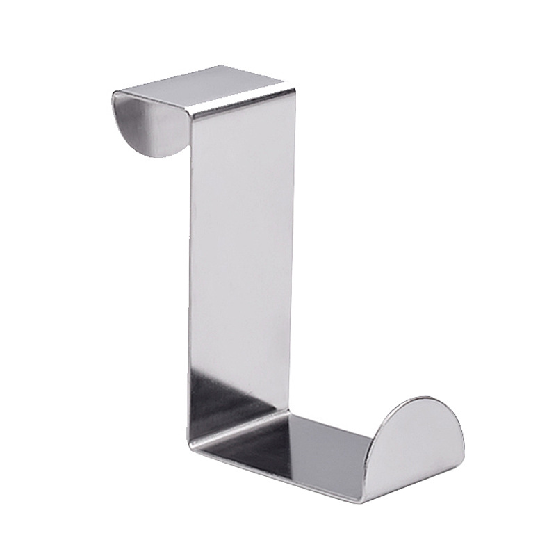 Stainless steel door rear hook door hanger S hook wardrobe non-perforated Z hook dormitory door rear storage single hook