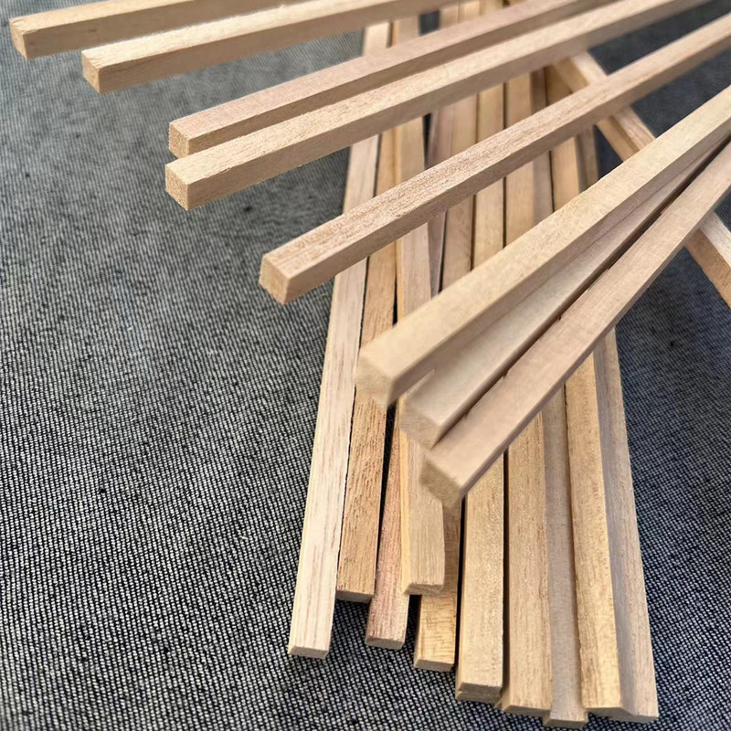 Tung wood strip thin wood strip diy handmade wood strip building model Wood strip cabin making flat wood strip thin wood sheet