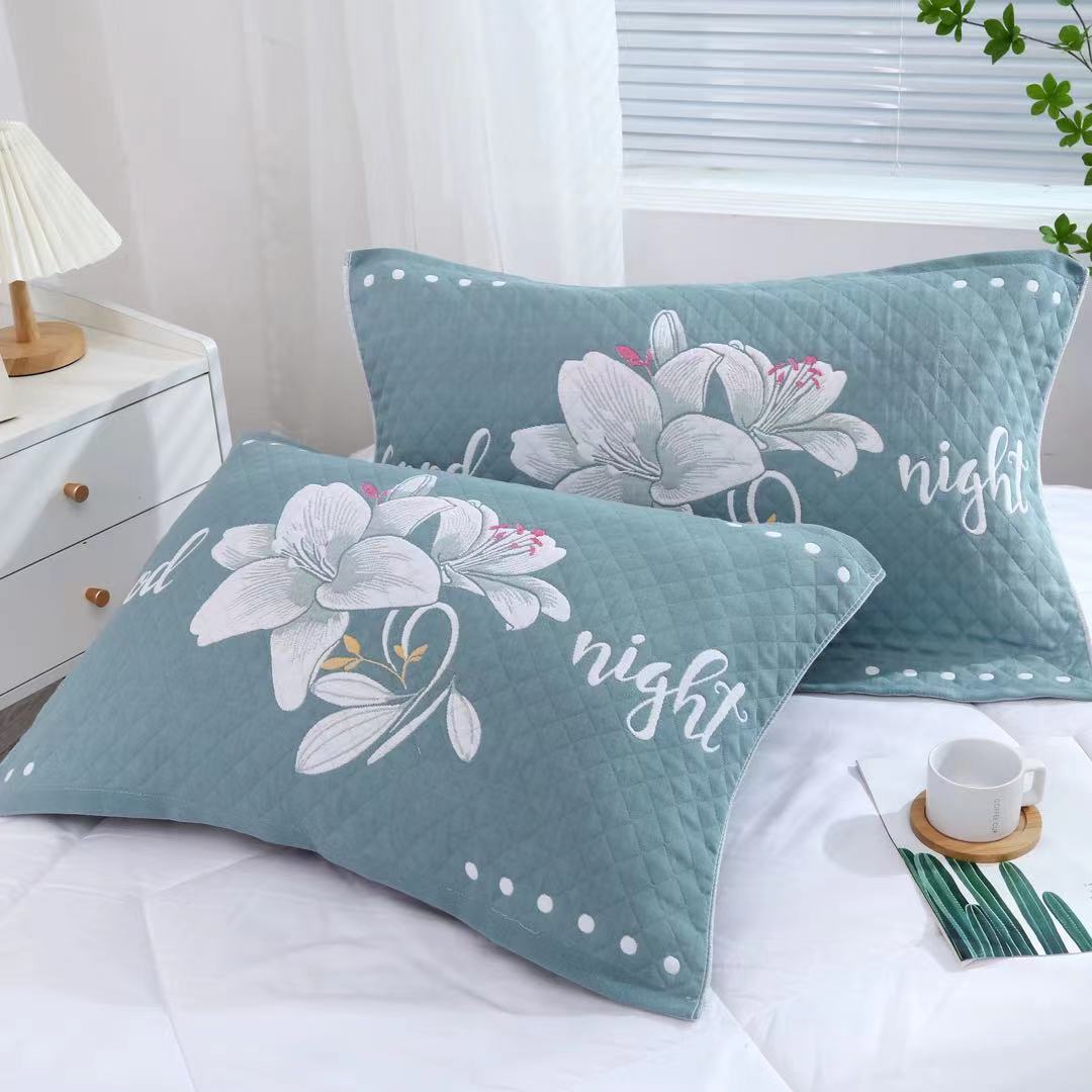 A Pair of Cotton Pillow Towel Extra-large Thickened Household Cotton Gauze One Pillow Headband Student Dirt-resistant Gifts for Couples