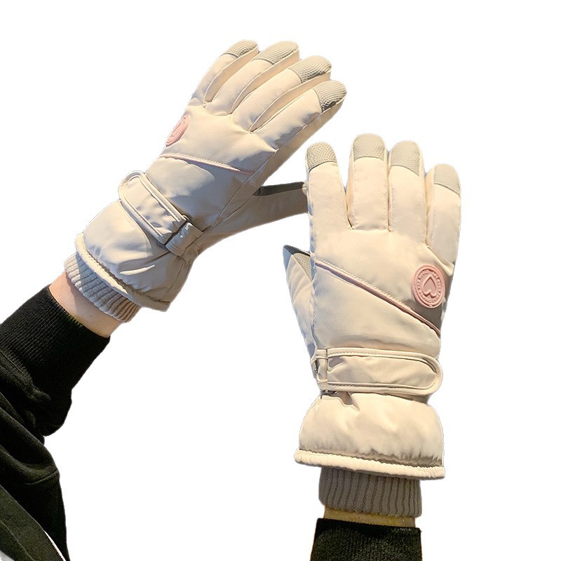 Winter Cycling Gloves for Women, Warm, Thickeneded and Velvet to Protect Against Cold, Electric Vehicle, Cold Protection, Winter Skiing, Men's Waterproof and Windproof