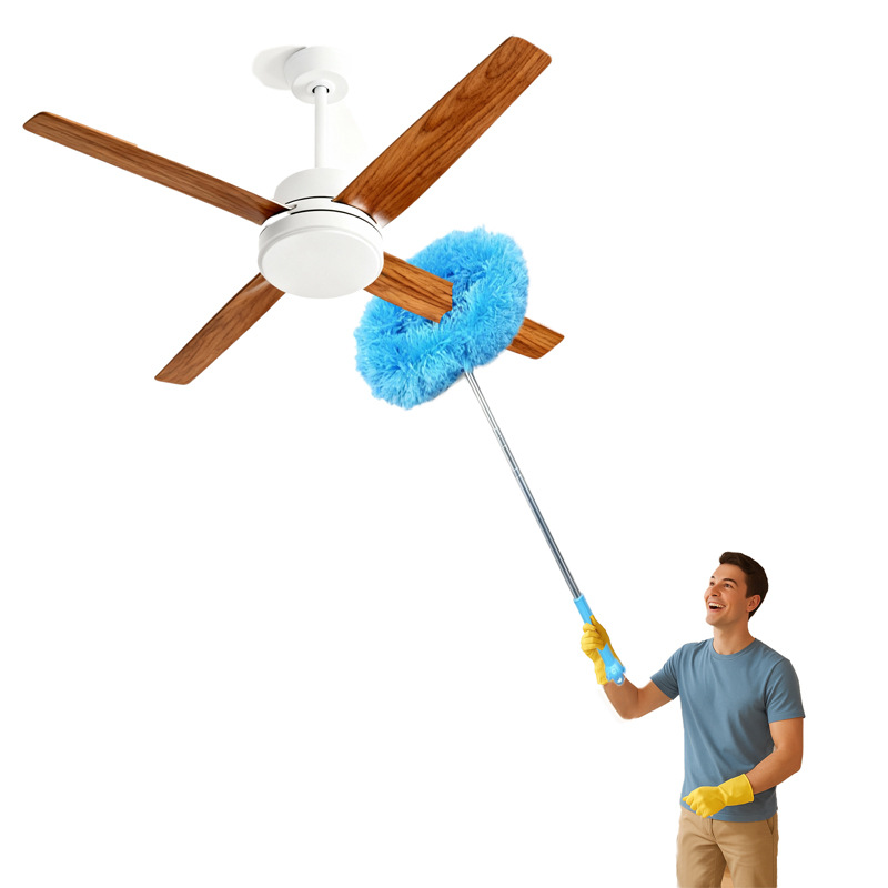 Small Round-Head Feather Duster for Dust Removal, Household Cleaning, Extendable for Cleaning Gaps and Crevices