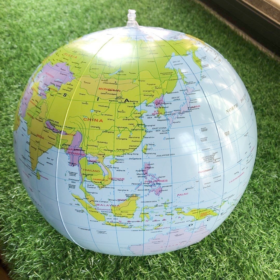Manufacturer's Ready-Made Inflatable Globe Environmentally Friendly Pvc 16inch Globe Teaching Props Hot Sale and Timely Delivery
