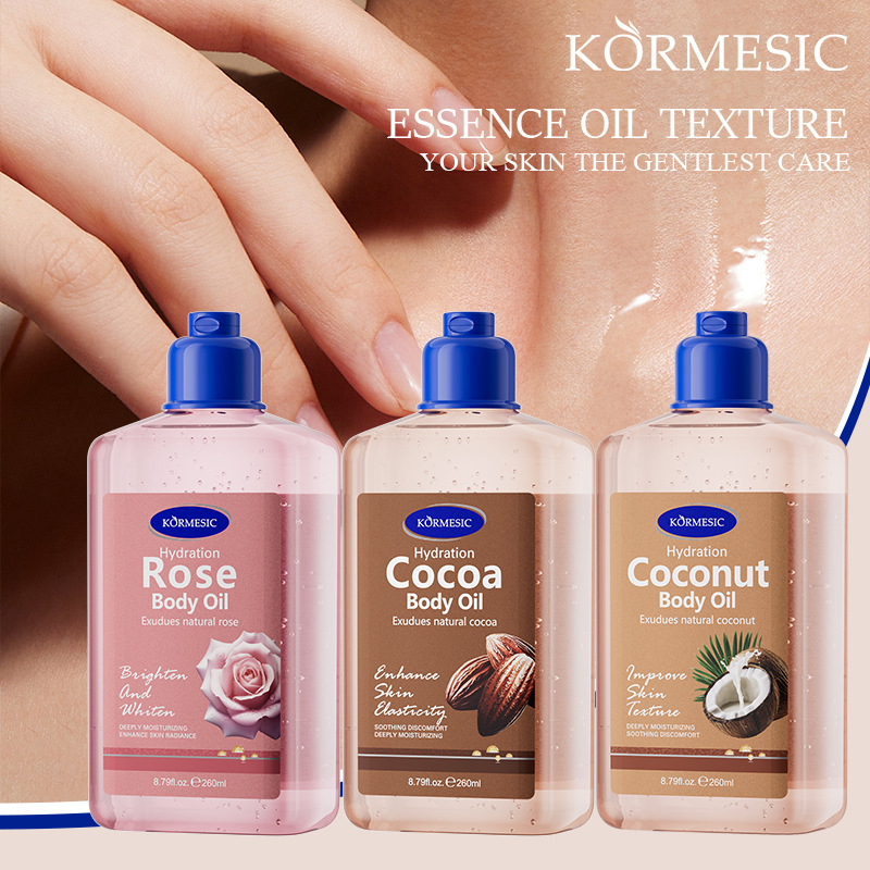 Kormesic Coconut Body Oil Series Essence Oil Body Oil Body Care Cross-Border Foreign Trade Manufacturer Wholesale
