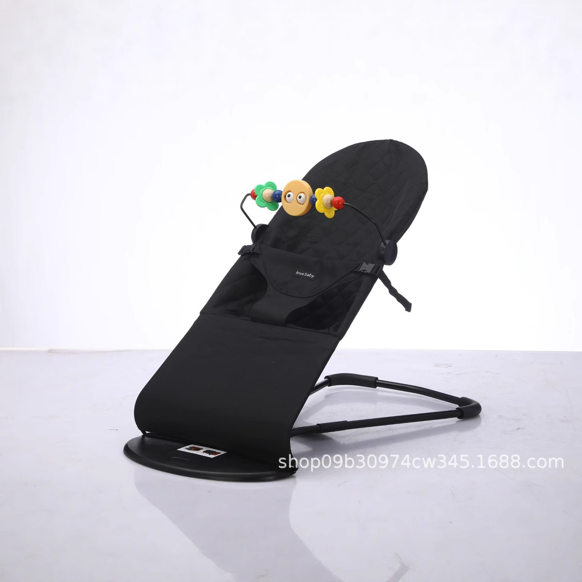 Checkered Baby Rocking Chair to Coax Baby to Sleep, Cradle Recliner, Foldable and Adjustable Rocking Chair, Soothing Chair